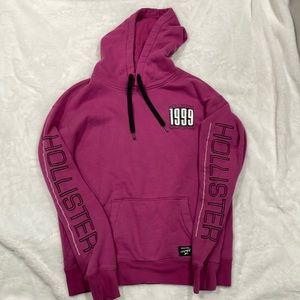 pink hollister hoodie